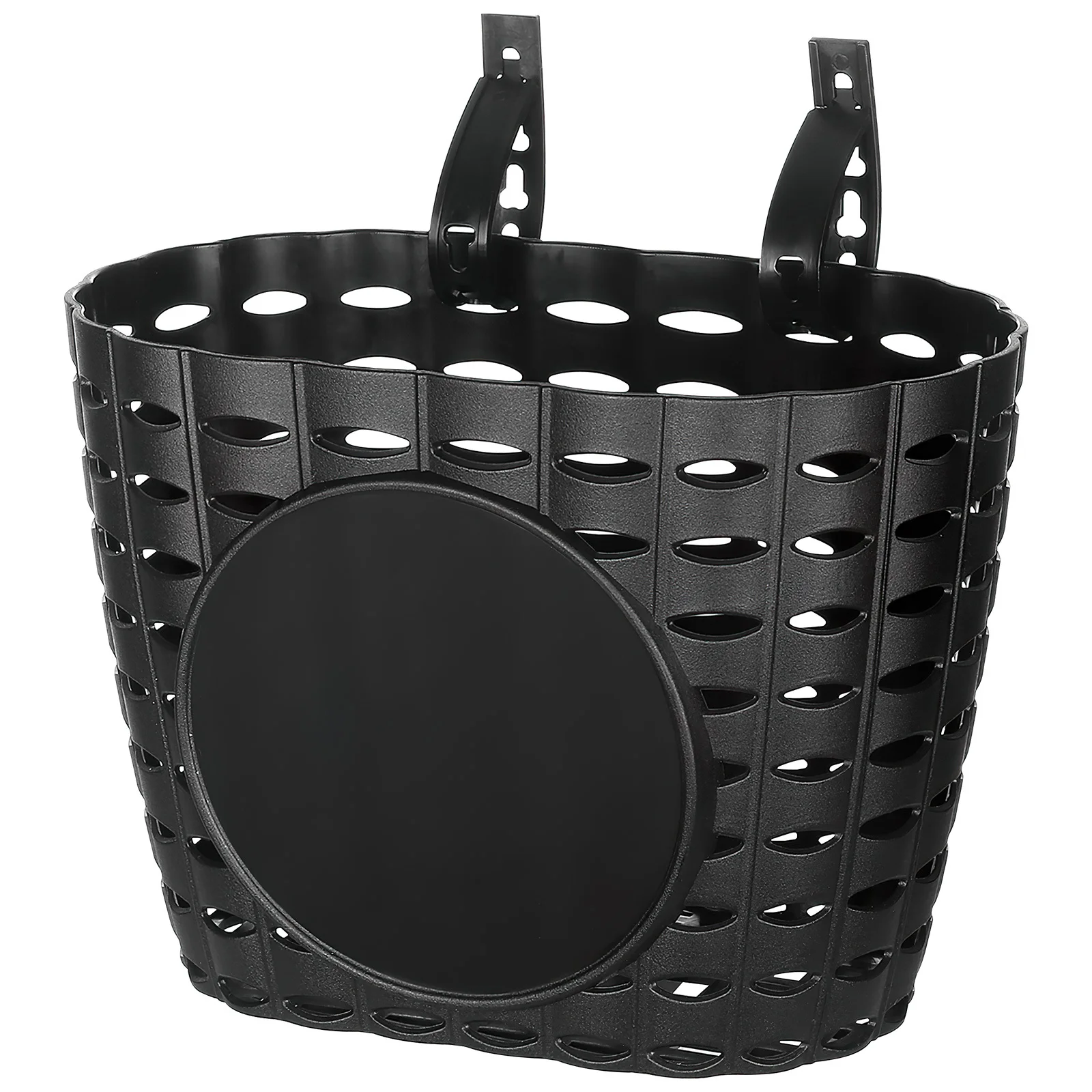 

1Pcs Plastic Bike Basket Detachable Storage Basket for Kids Bike Handlebar Front Mount Black Water Resistant Scratch Proof