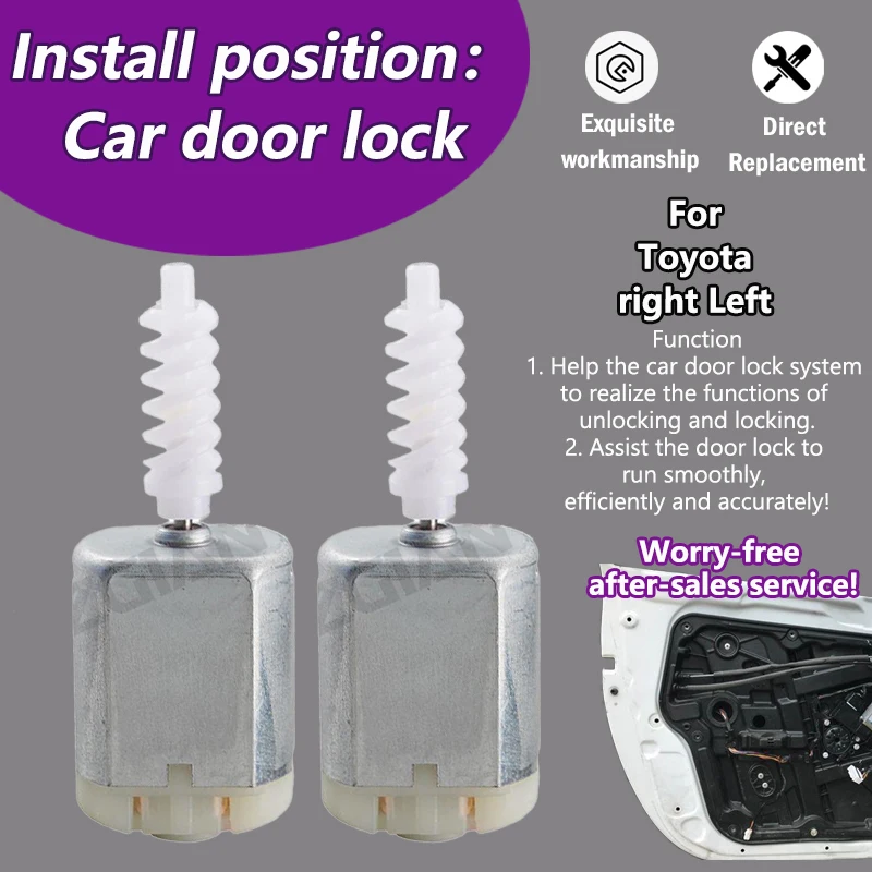 

AZGIANT FK-280ST-15240 Car door locking system motor For Toyota Tacoma/Esquire MPV/Aqua/Prius Front Left/Vios 63.4mm shaft tool