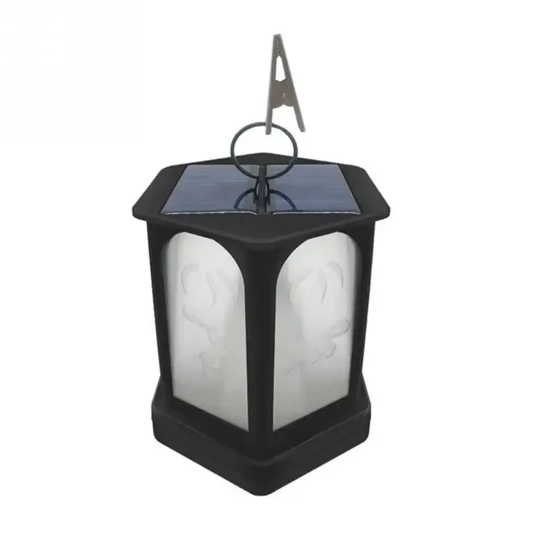 تعمل بالطاقة الشمسية المشهد مقاوم للماء حديقة توفير الطاقة في الهواء الطلق مصباح سداسية Led زينة الحفلات لهب ضوء انخفاض الشحن #6