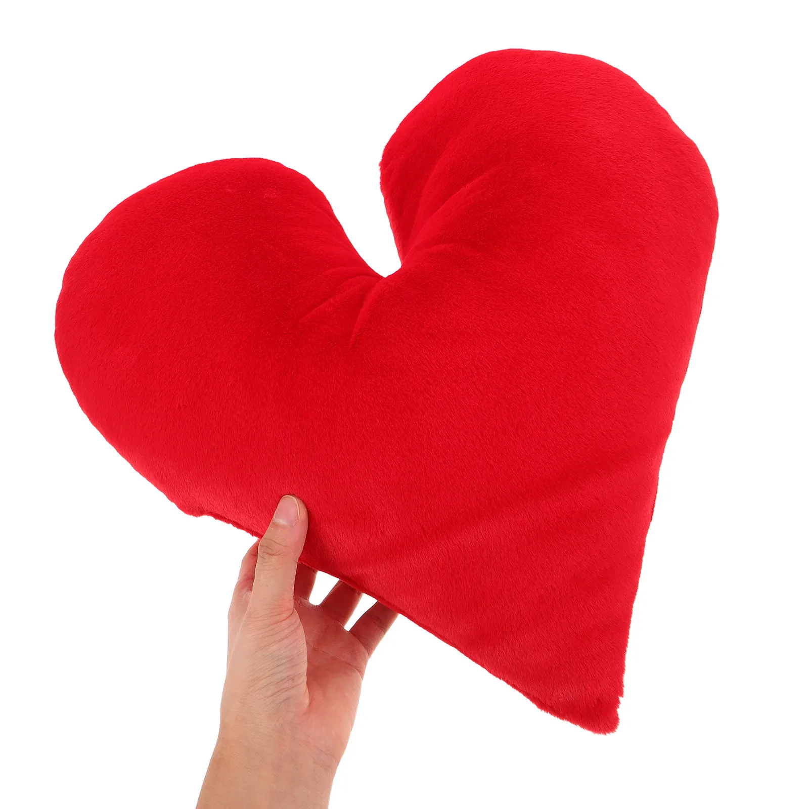 

Подушка в форме сердца, красная, мягкая, для декора спальни или дивана на День святого Валентина, 15 дюймов, подарок для женщин и девушек