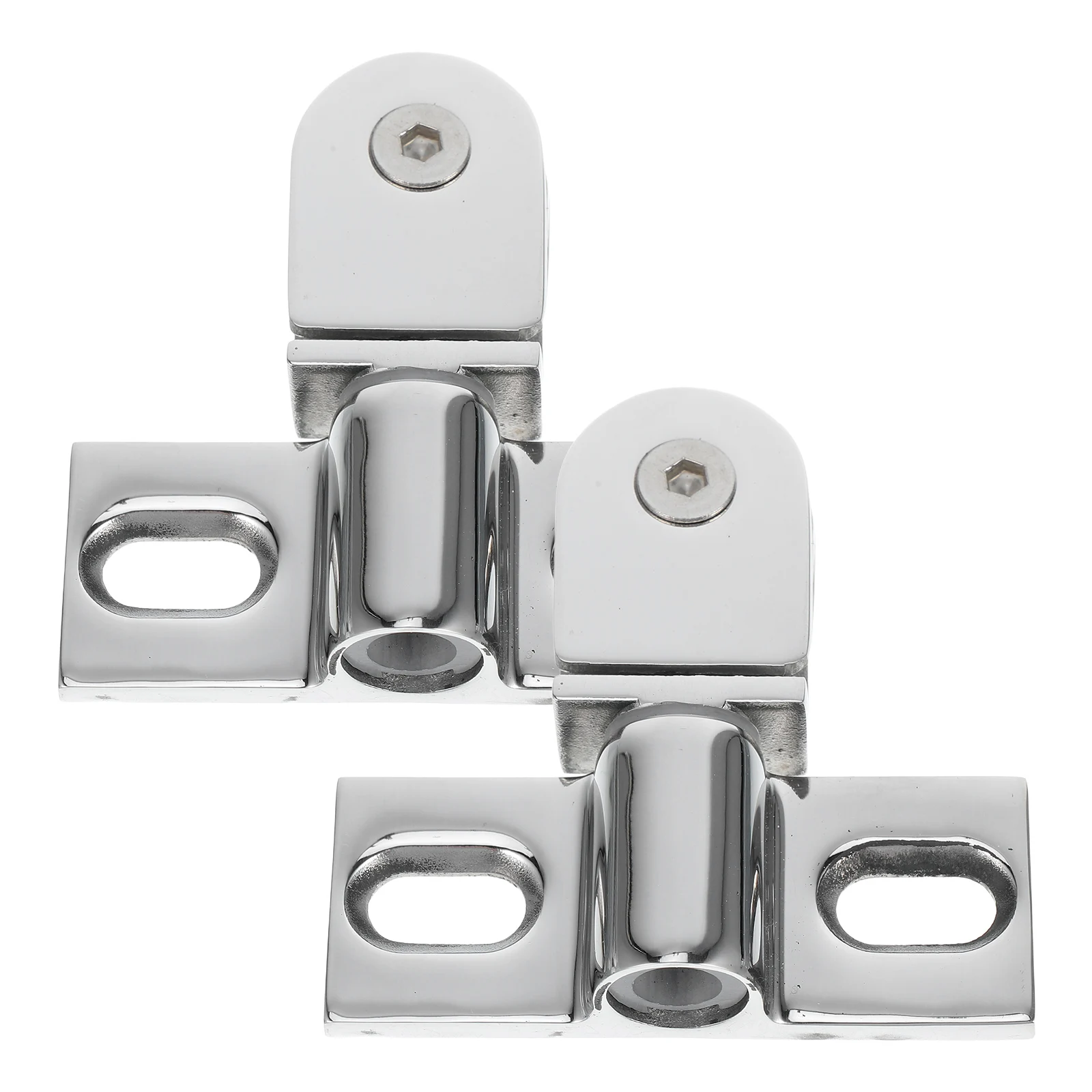 

2Pcs Glass Shower Door Hinges Heavy Duty Stainless Steel Pivot Clamp Suitable for Frameless Shower Doors Bathroom Hardware