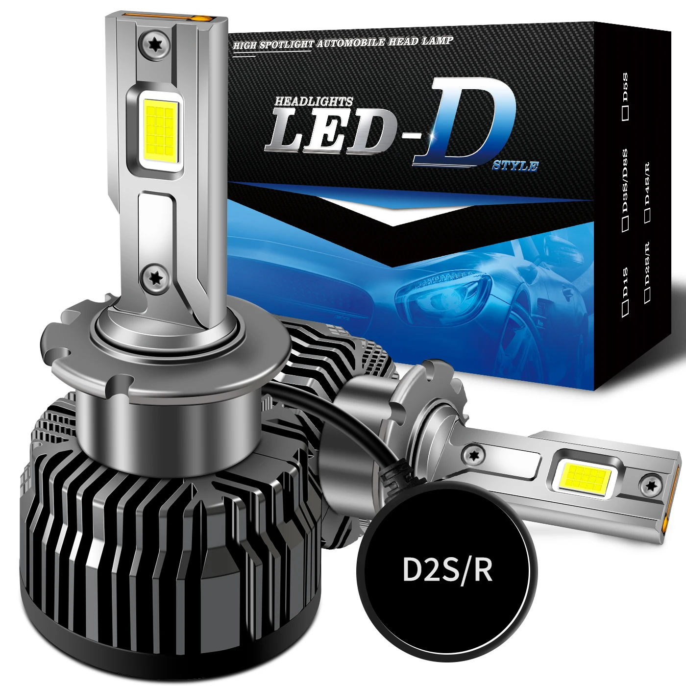 

ZTZPIE D2S D4S Led Bulb Canbus Led Lamp CSP 8750 Car Headlight Light Fog Light High Power 12V 1:1 Hernia Bulb