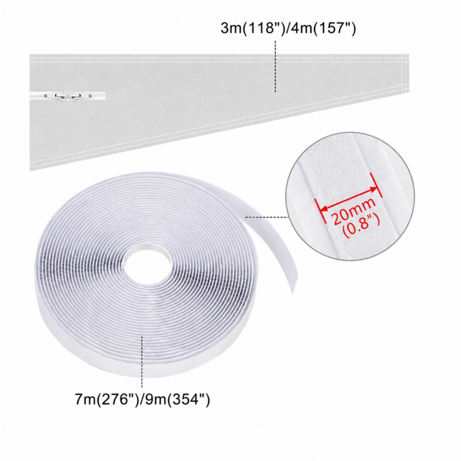 Picture 4: Window Seal with Zipper Waterproof Window Sealing Cloth Portable for Bedroom, Apartment
