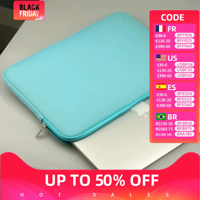 New Soft Laptop Sleeve for Xiaomi HP Dell Lenovo Notebook MacBook Air Pro Retina 11 12 13 14 15 15.6 Case Cover