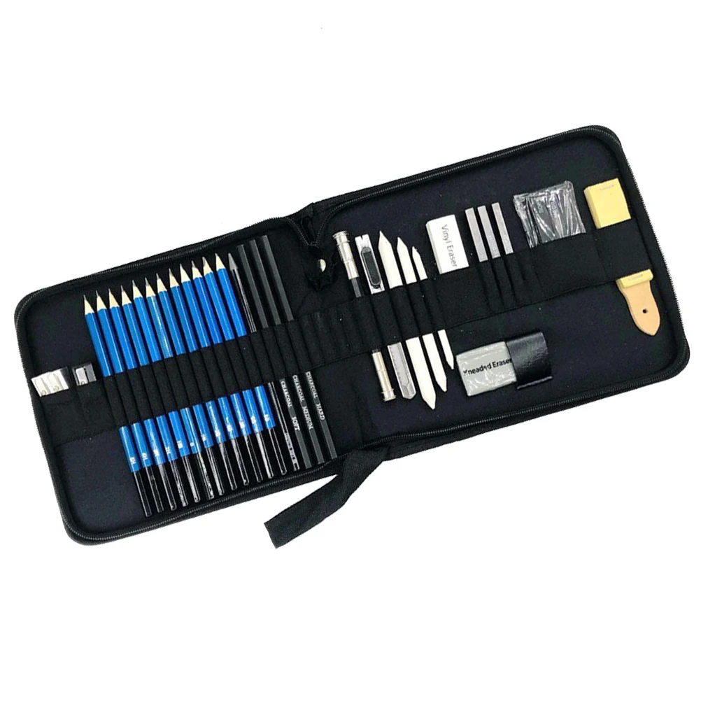 

sketch pencils set drawing pencils kit beginner pencils kit wooden pencils set sketching pencils kit