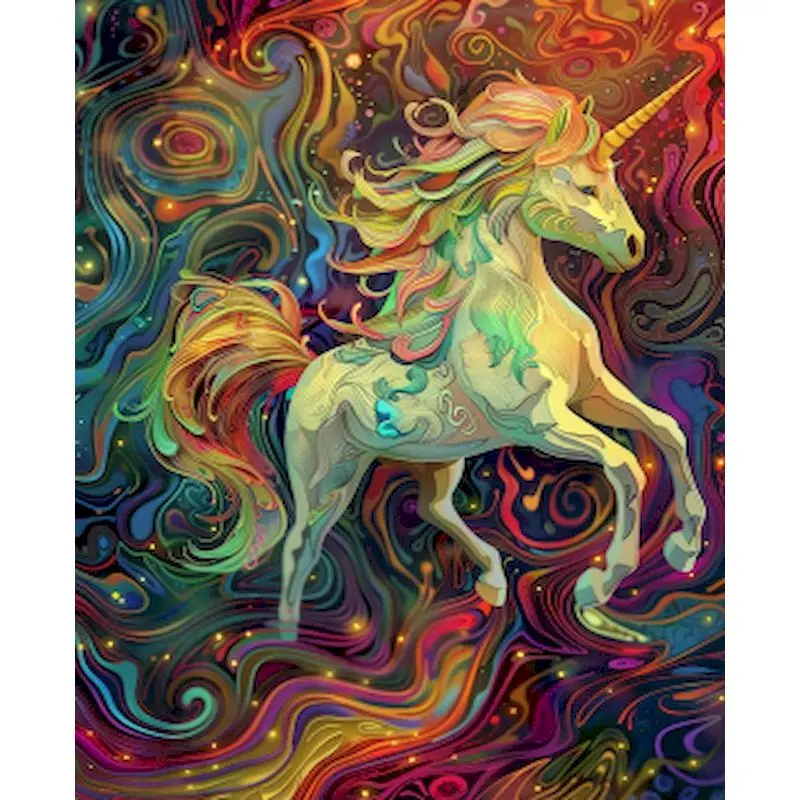 

GATYZTORY Painting By Numbers For Adults DIY Kits HandPainted Animals On Canvas With Framed Oil Picture Drawing Coloring By Numb