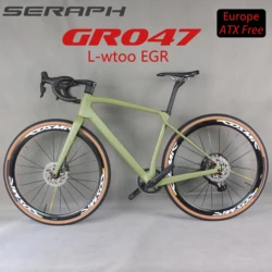 Complete bike Carbon ccycling cyclocrossy Bicycle Gravel Bike Disc Brake bike L-Twoo eGR Groupset Electronic Shifting GR047