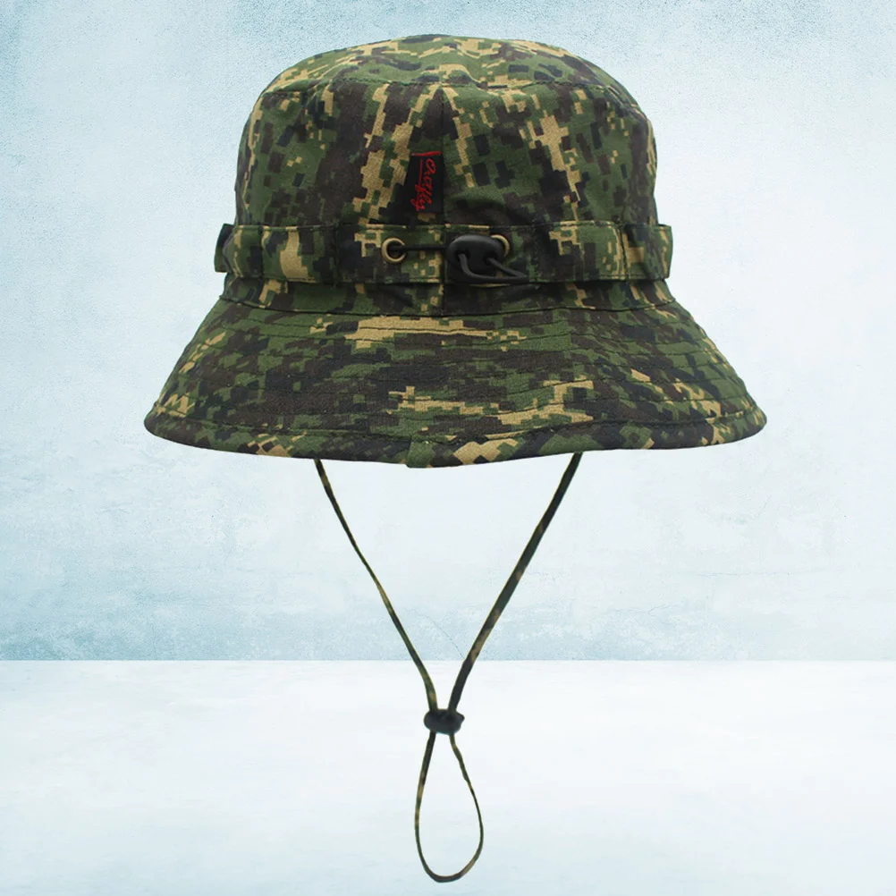 Fishing Hat Caps for Men Camouflage Bucket Boonie Can Be Accommodated Camping Sun