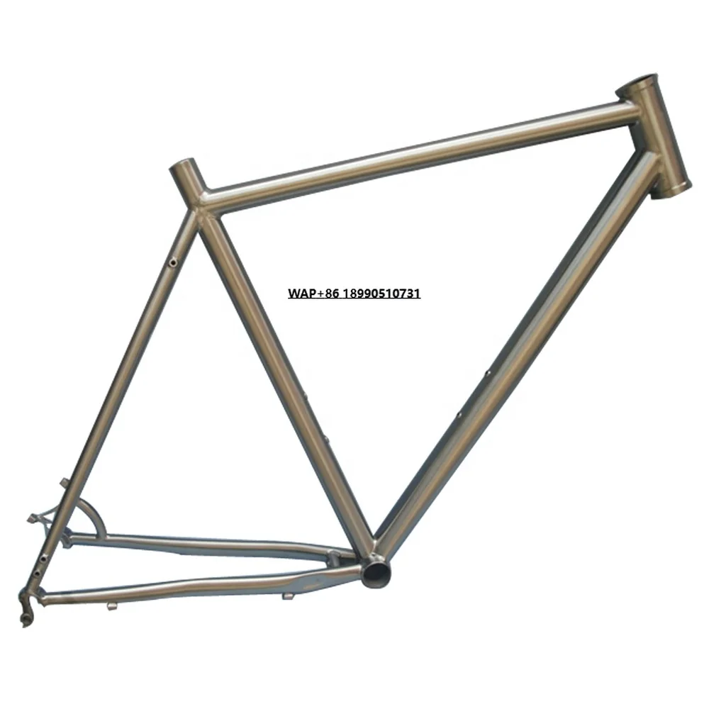 

Waltly Cyclocross 700C Titanium Road Bike Frame with Internal Cable Routing