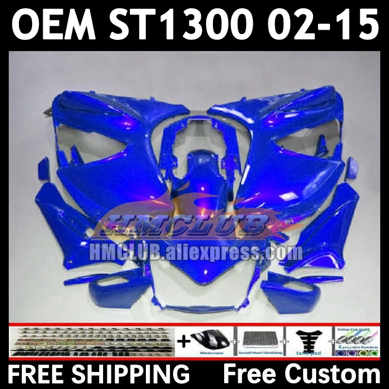 STX1300 For HONDA Pan European ST1300 88No.94 ST-1300 ST 1300 02 03 04 05 all blue 06 07 08 09 2010 2011 2012 2015 Fairings