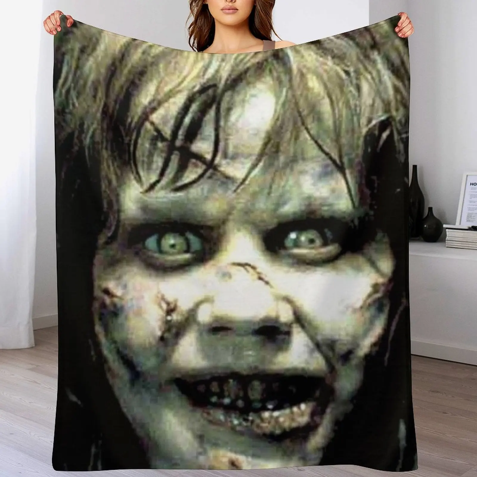 

The Exorcist Horror Movie Throw Blanket Single Polar Luxury Brand Blankets