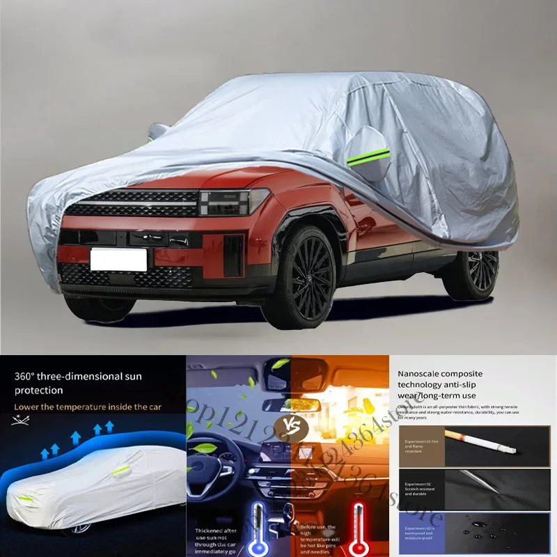 For Hyundai Santa Fe fit Outdoor Protection Full Car Covers Snow Cover Sunshade Waterproof Dustproof Exterior Car cover