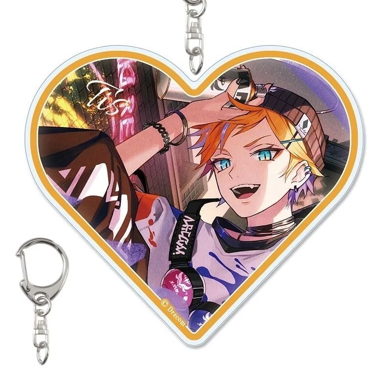 Evil Prince and the Puppet AnimeGame Heart Shape Acrylic Pendant Keychain Schoolbag,Car Ornament,Decoration Item Fiori/Tische6cm