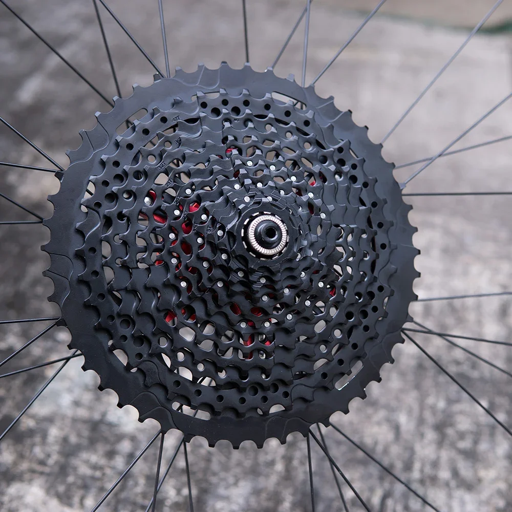 ZTTO MTB 12S 9-50T XD Cassette 9T XD Cassette Black 532g 556% RANGE 12S 9-50T L Cassette Steel 12 Speed Freewheel Sprocket XD K7