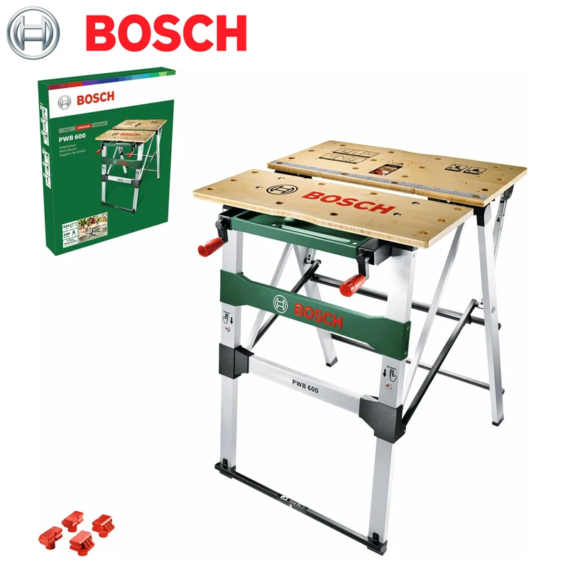 BOSCH PWB600 Carpentry Workbench Home Furnishings Garden DIY Multifunctional Fold Portable Elevating Control Panel Table