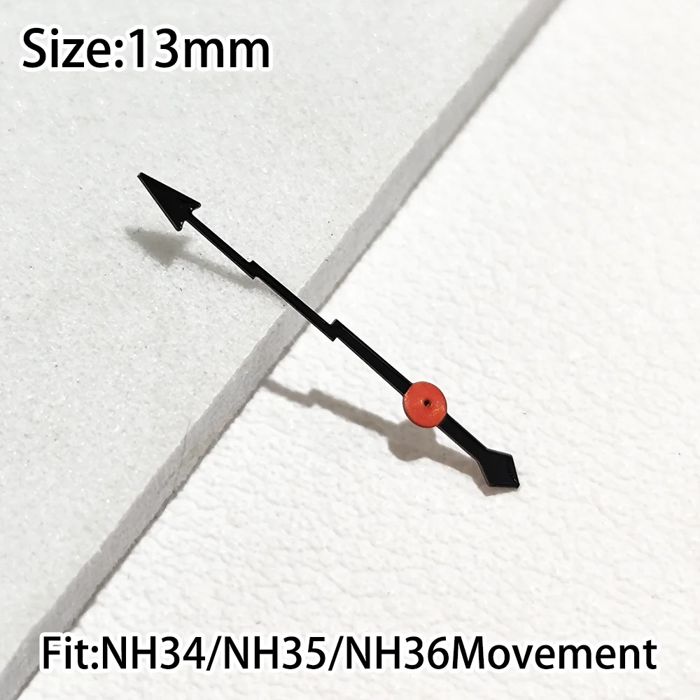 Uhr 13 mm Blitz, Sekundenzeiger, ohne Leuchtkraft, geeignet für NH 34/35/36 Uhrwerk, Zeigerzubehör, mehrfarbige Auswahl