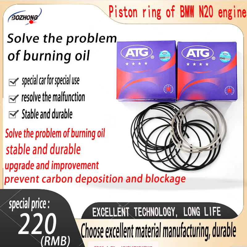 

For BMW N20 engine piston ring e90E46E60F30F10F20E87E39 auto parts E36E91 piston ring