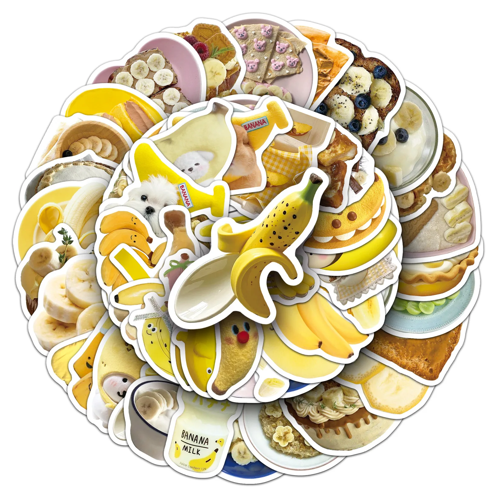 50 Pcs Kawaii Banan… - image