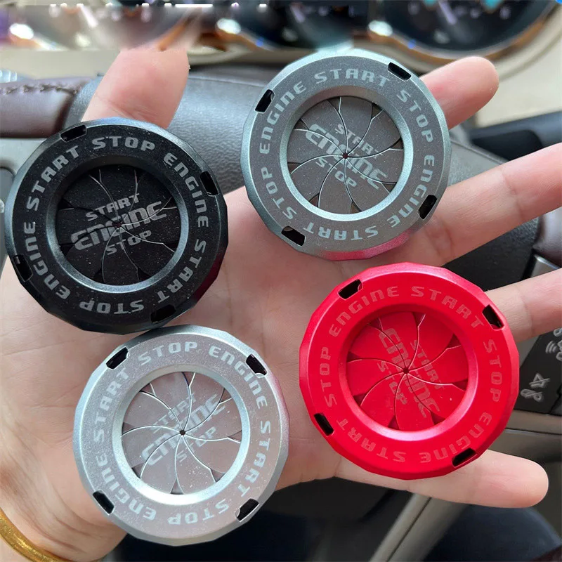 Auto innen modifikation Ein-Knopf-Start knopf Zünd schalter rotierende Schutz abdeckung Universal Motorrad Start ring Deko