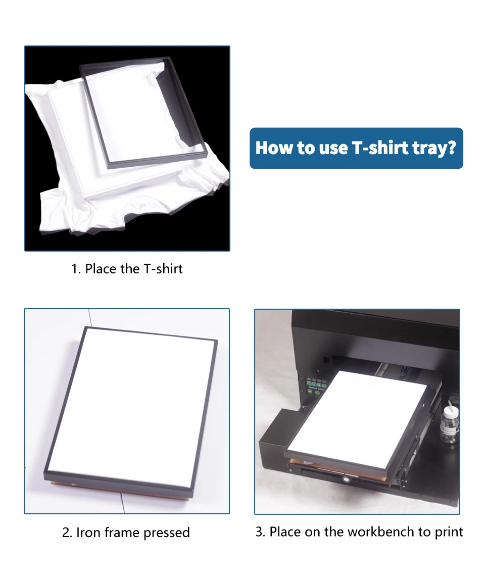 T-shirt frame Iron frame A3 A4 UV&DTG printer supporting clothes rack Fixing device Digital textile inkjet printer parts