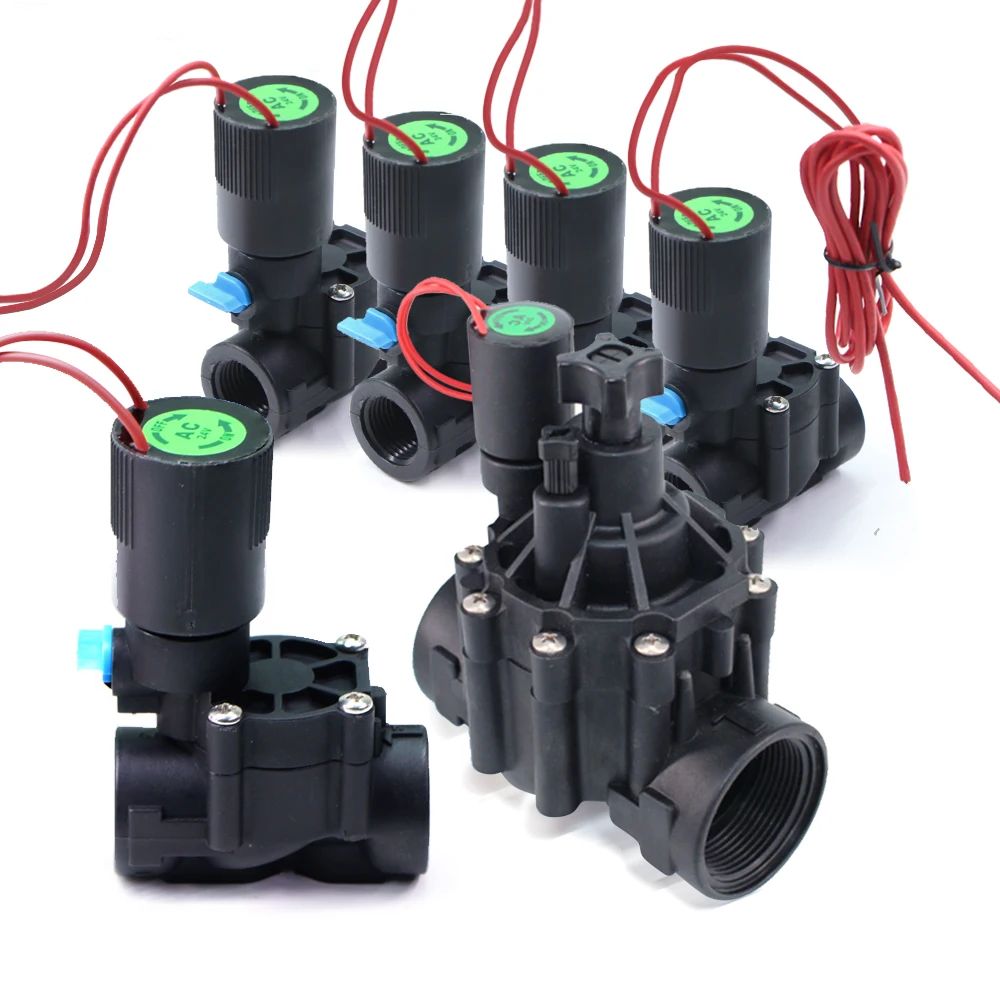 

Электромагнитный клапан AC-24В 1/2" 3/4" 1" нормально закрытый, с фиксацией положения, ручной регулировкой, для электрического контроллера автоматического орошения на ферме