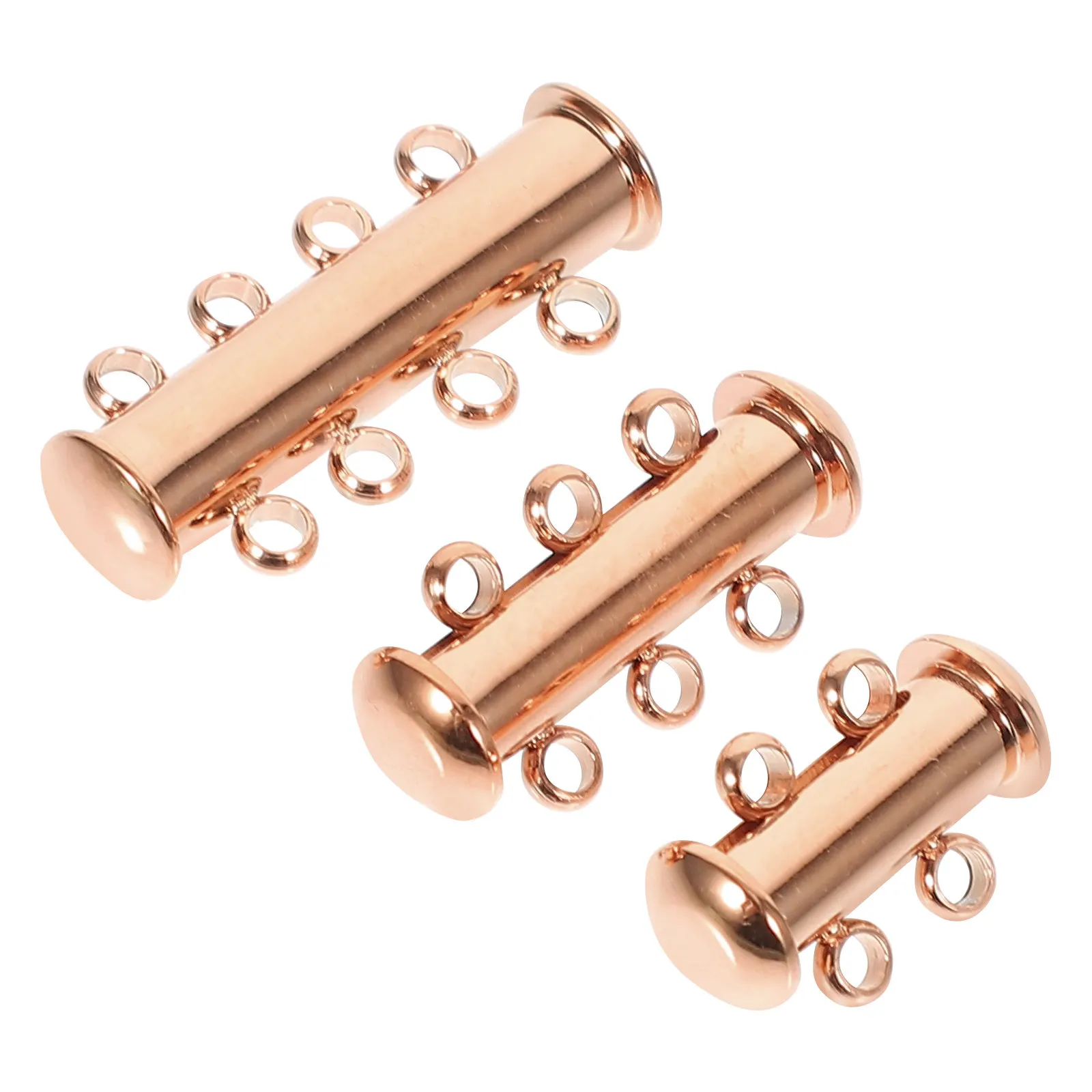 3pcs Metal Jewelry Clasps for Necklace & Bracelet Layering, Repair, and Connecting – Durable Buckles