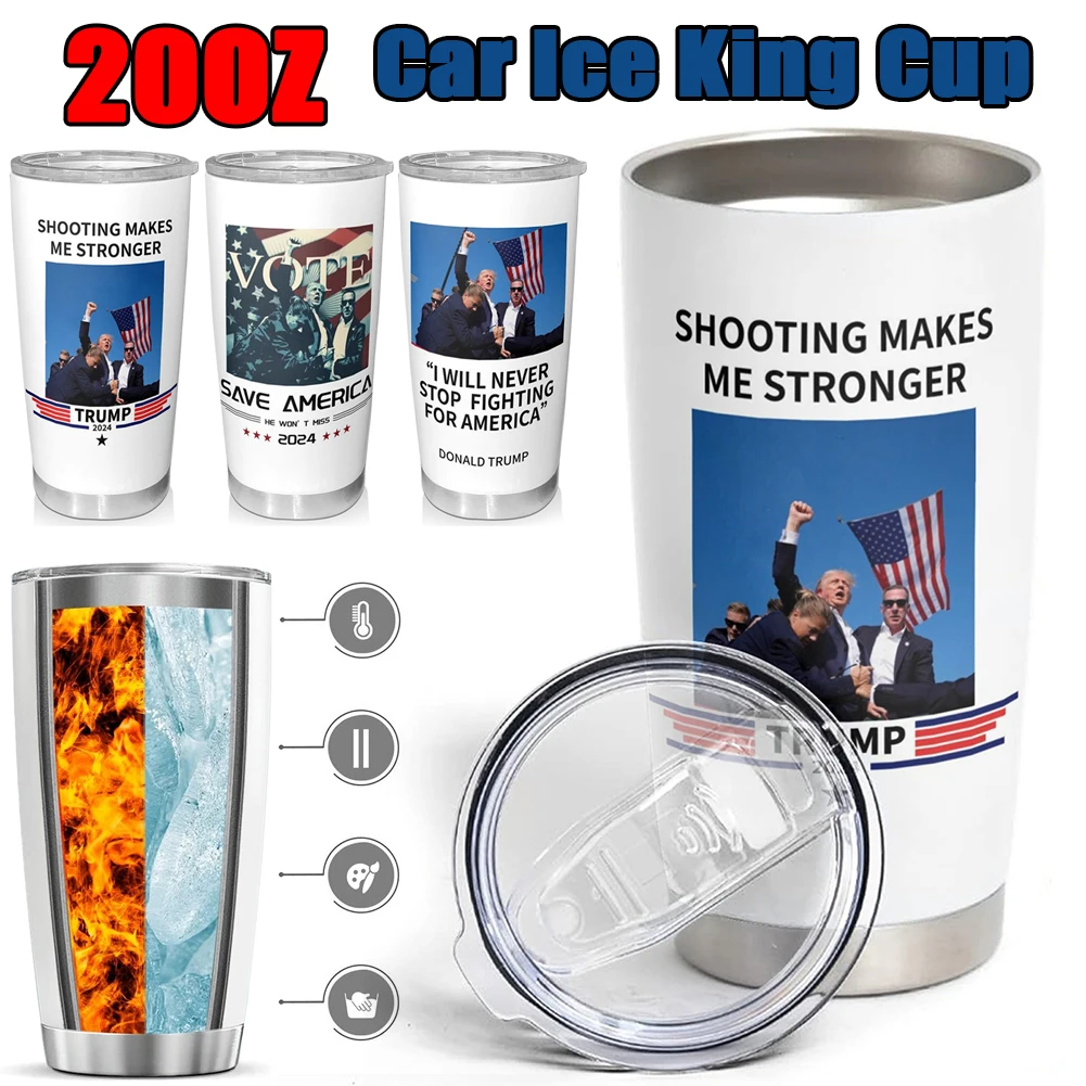 

20oz Trump Vacuum Insulated Cup 304 Stainless Steel Travel Vacuum Flask Vacuum Thermal Insulated Mug for Cold Hot Beverages