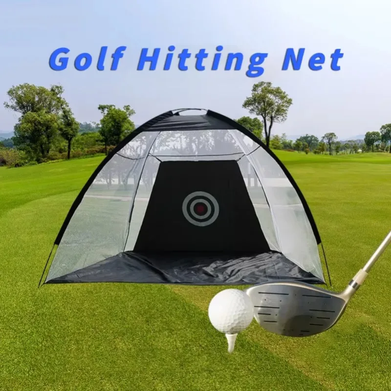 Golf Swing Practice Net Netting Approach Chipping Net 1M/2M/3M Outdoor Indoor Foldable Tent Cage Golf Supplies Accessories