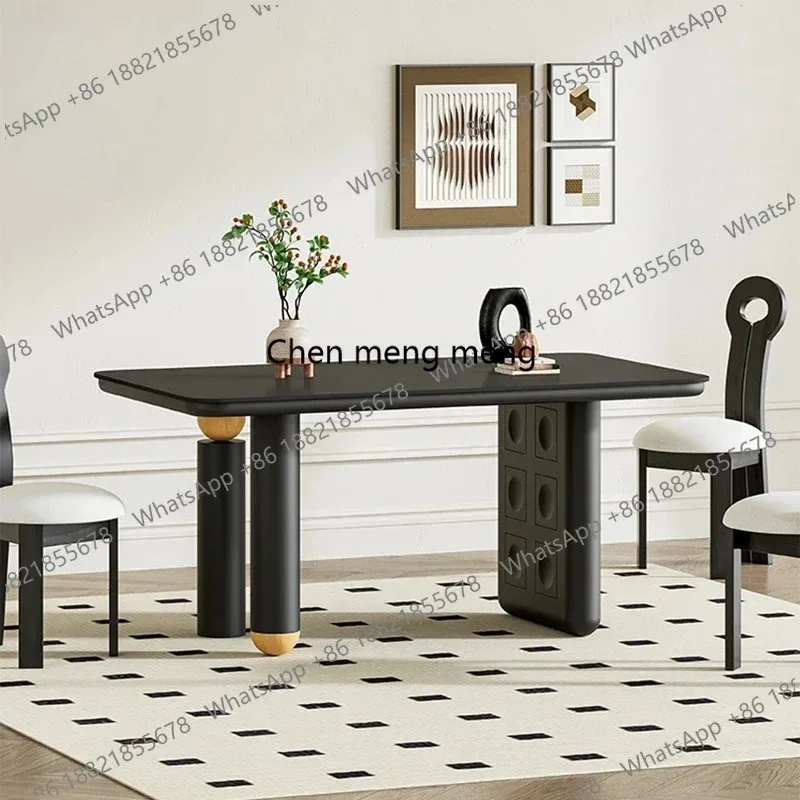 

Italian Medieval Style Solid Wood Dining Table Designer Minimalism Originality Luxury Dining Table Premium Home Furniture