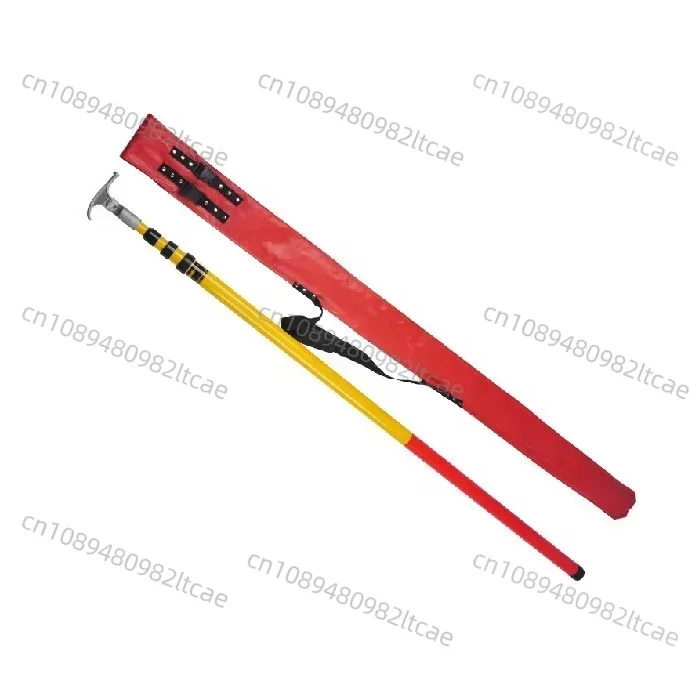 Triangle Fiberglass FRP High Voltage Telescopic Hot Stick Operating Rod for Electric Power 3-10M