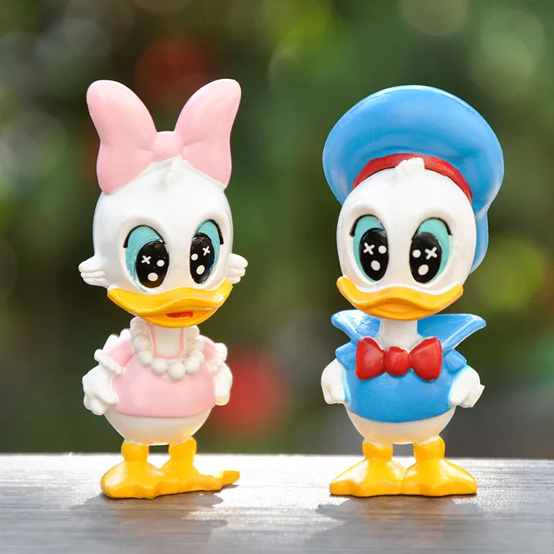 6 Pz/set Disney Anime Cartoon Topolino Minnie Paperino Daisy Duck Action Figure Giocattoli Da Collezione Modello Regali Per Bambini