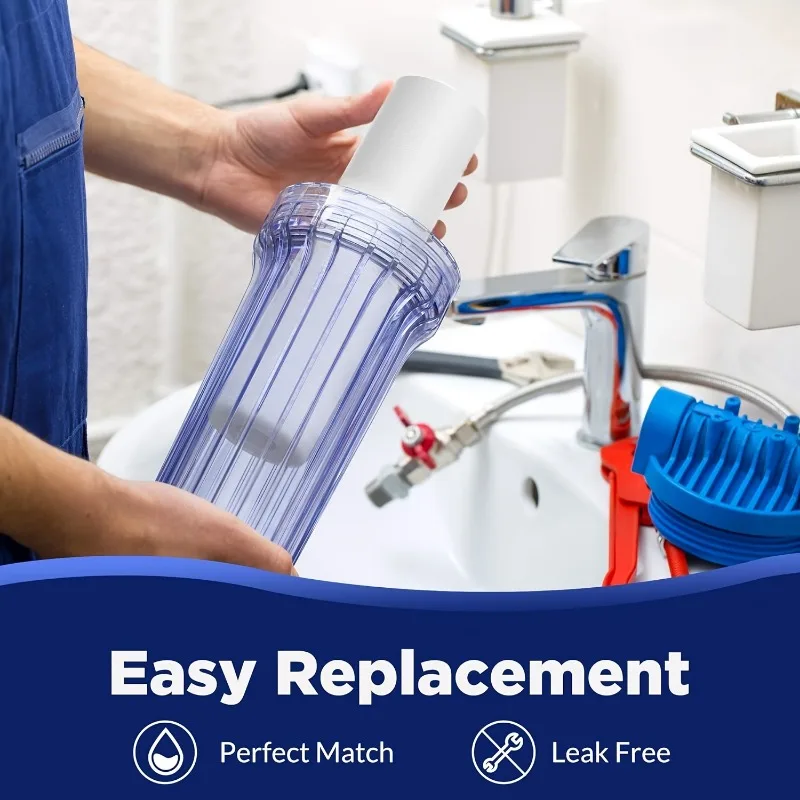 Whole House Water Filter Replacement PP Cotton Filter Element 5 Micron 10 X 2.5 Inch Compatible Household Water Filter image 3