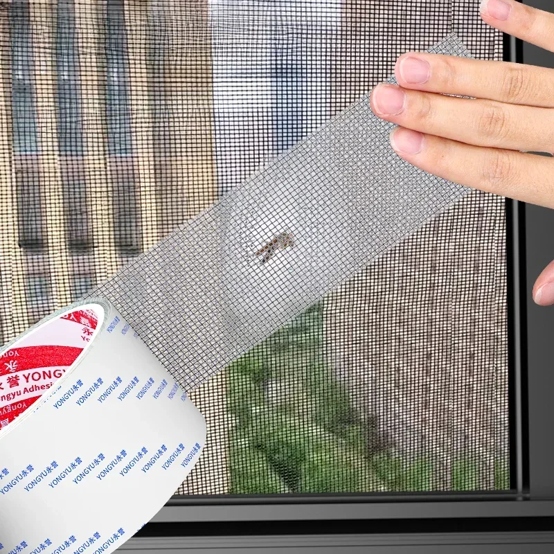 50/70/100mm Window Mosquito Net Repair Tape Self-Adhesive Window Screen Repair Patch Strong Fly Mesh Broken Holes Repair tape