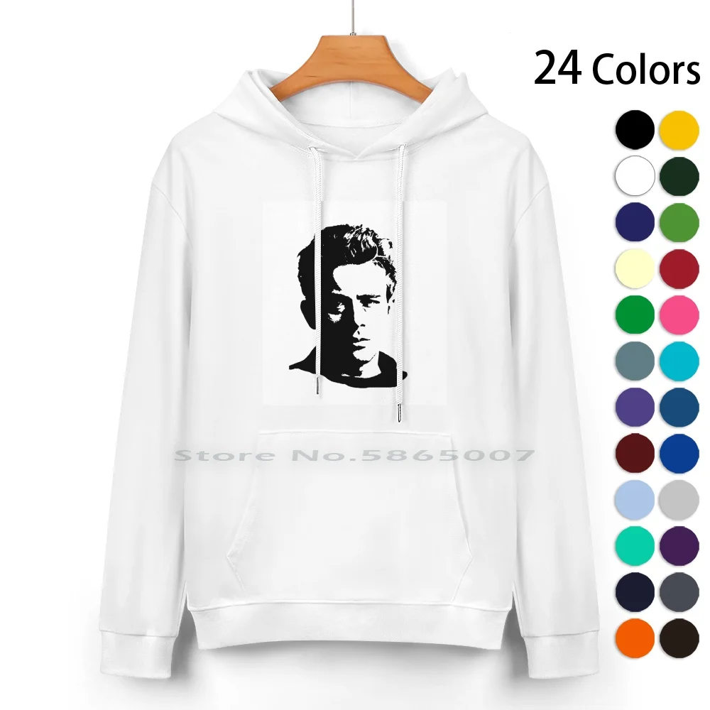 James Dean Pen And Ink Drawing Pure Cotton Hoodie Sweater 24 Colors James Dean Pen And Ink Art Stensil Art Black And White