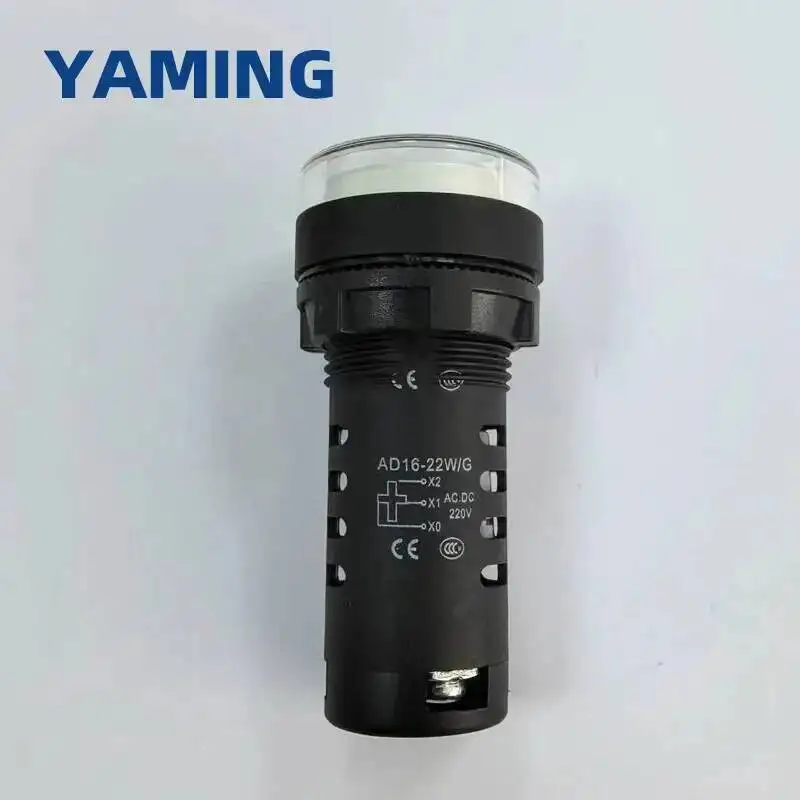 AD16-22SS Indicator Light 22mm WF WG WN Red Green LED Two-color Power Signal Lamp Working 24V 36V 110V 220V 380V
