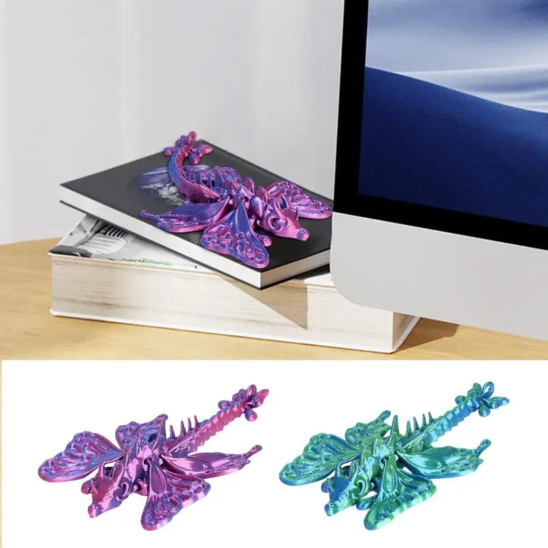 3D Printed Animals Toys Movable Joints Colorful 3D Printed Toy Adults Fidget Toys For Bedside Table