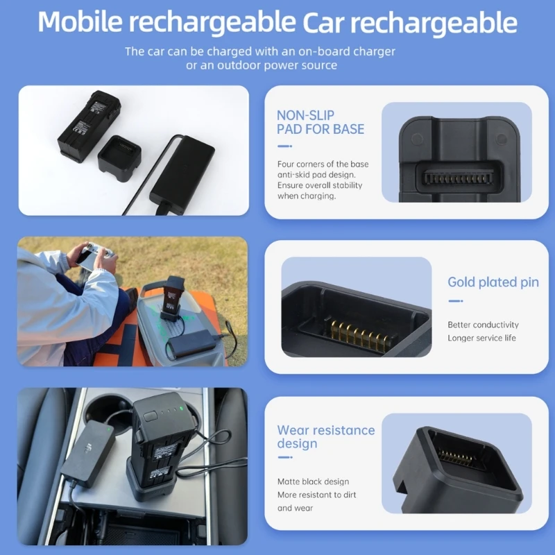 Pocket USB Battery Works with Mavic2 or Car Charging Lightweight