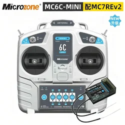 MicroZone MC6C 2.4G 6CH Controller Transmitter Receiver Radio System For SU27 RC Airplane Drone Quadcopter Helicopter Car Boat