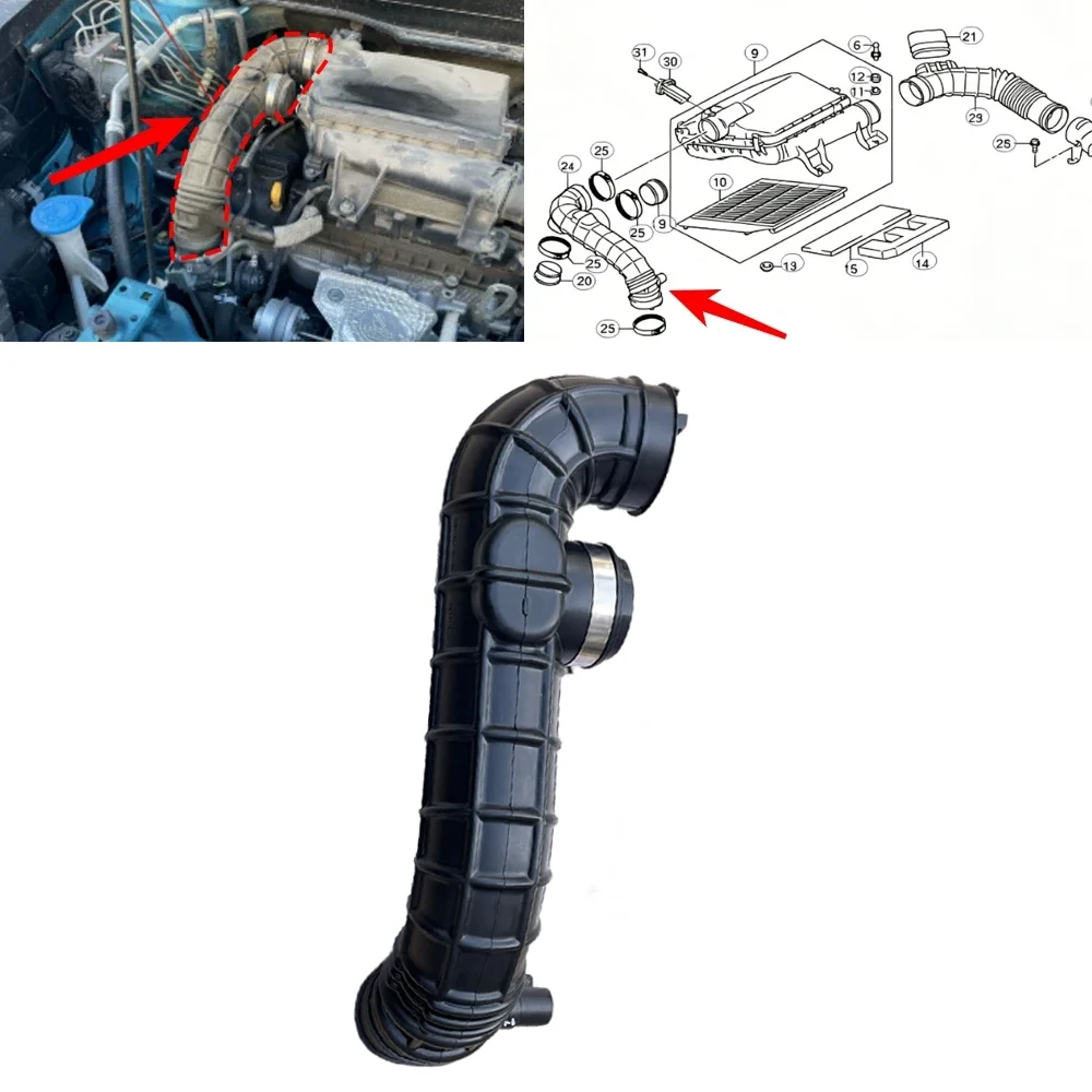Engine Turbo Air Filter Intake House Cleaner Pipe Inlet Duct For Suzuki Vitara LY 2014-2023 SX4 S-Cross JY 2014-2021 K14C