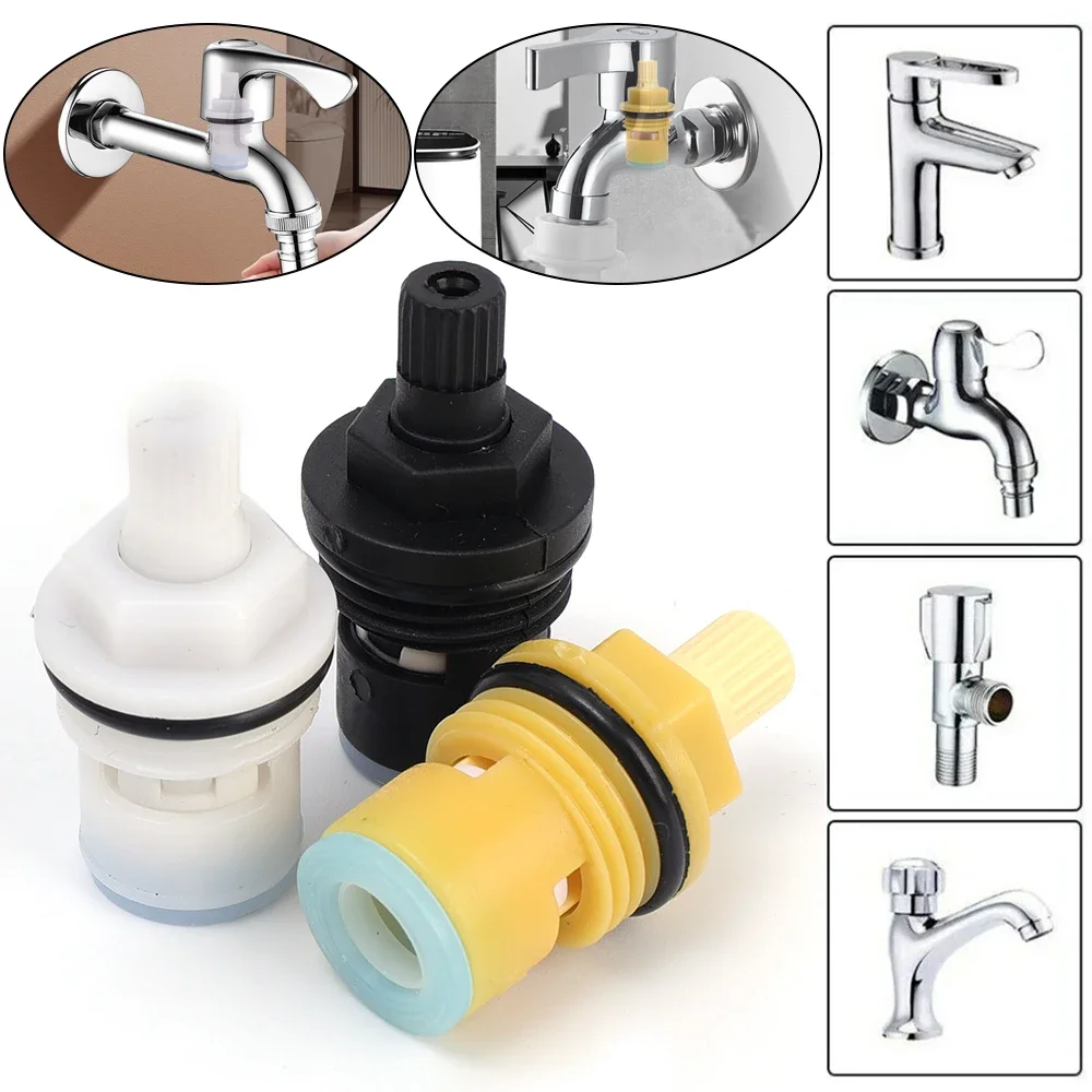 Plastic Faucets Replacement Cartridge Universal Household Faucet Cartridges Taps Repair Accessories for Kitchen Bathroom Sinks