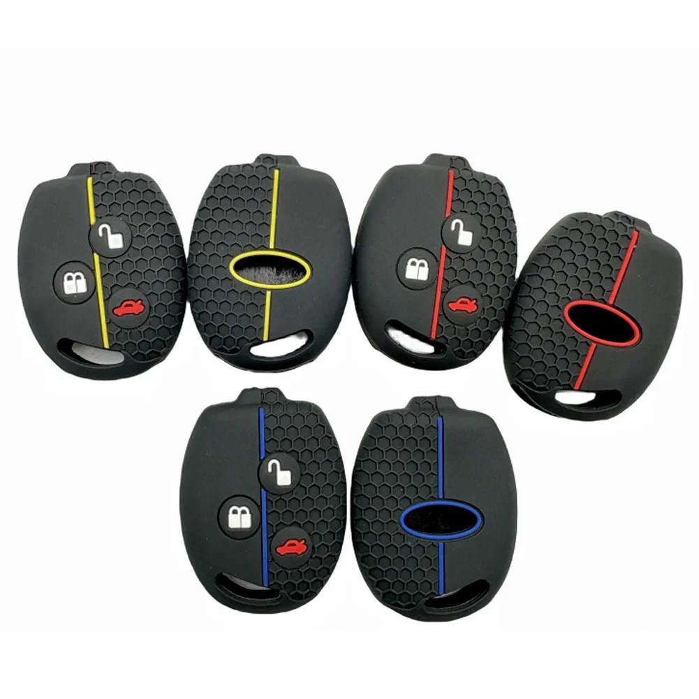 Silicone Remote Key Case For Ford Fiesta Mk7 Mk5 Mk6 Mondeo Focus 2 Mk2 Transit Ka Fusion C-MAX S-MAX Accessories Car Key Cover