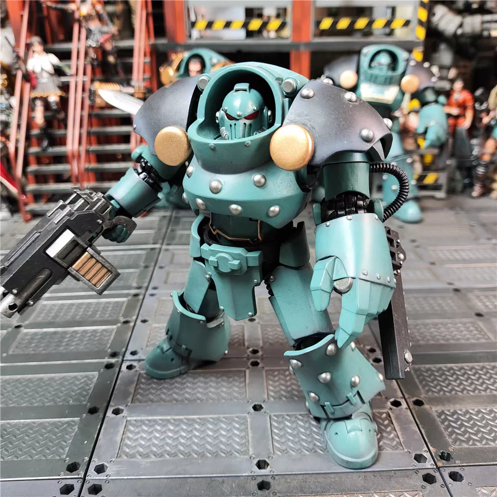 【Op voorraad】JOYTOY Warhammer 40K 1/18 actiefiguren 4 stuks / set Sons of Horus Tartarus Terminator Squad Model Toy Collection