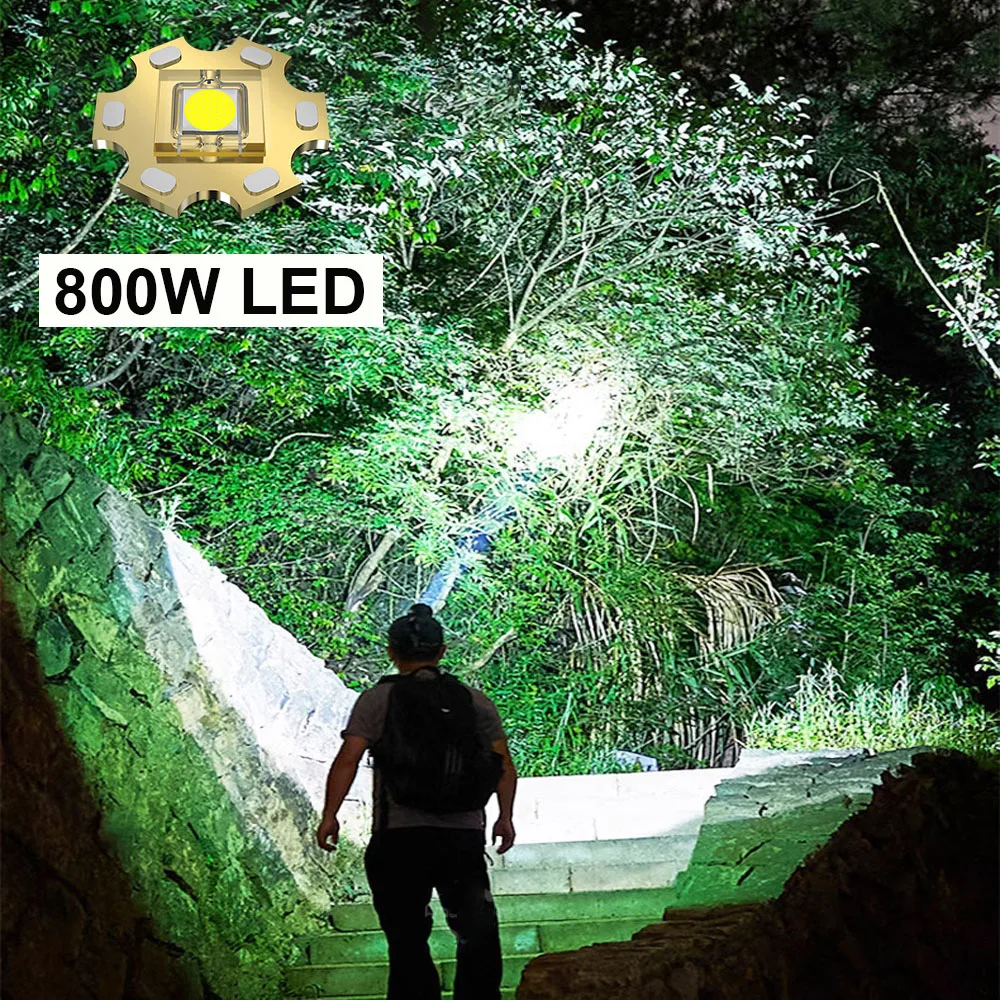 High Power 800W LED Headlamp 35000000LM Super Bright Head Flashlight Zoomable Lamp Rechargeable Outdoor Hunting Fishing Lights