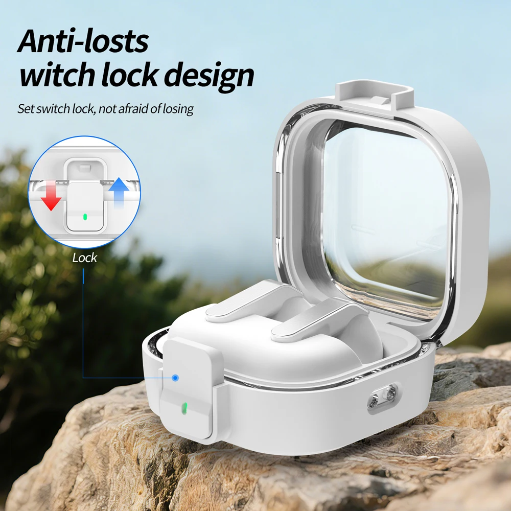 Security Lock Earphone Protection Case For Samsung Galaxy Buds 4 Pro Shockproof Transparent Cover for Samsung Buds 4 Buds4 Funda