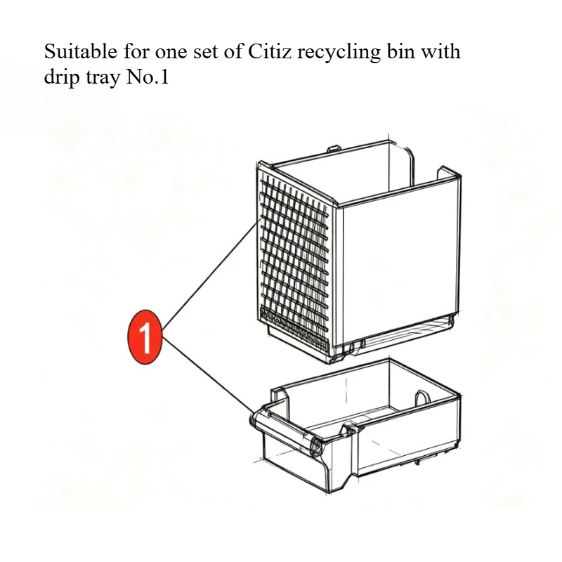 ネスプレッソc113-d113-citizウォータータンクc-d112ネスプレッソカプセルコーヒーメーカー用ウォーターストレージボックスアクセサリーに適しています。