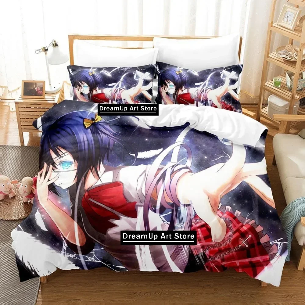 

Аниме Girl Love Chunibyo Other Delusions, комплект постельного белья для мальчиков и девочек Twin Queen, полноразмерный пододеяльник, наволочка, кровать для взрослых, спальня