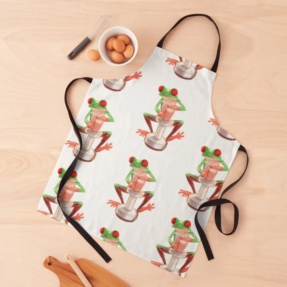 

frog craftsman Apron All For Kitchen And Home Kitchen For Hairdresser Chef Uniform Woman Apron