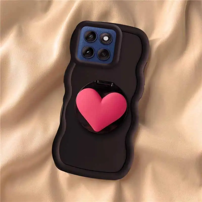 G15 Brown bear Wavy Shape Silicone Phone Case For Motorola G30 G24 G05 G04S G04 G10 G14 G34 G05 G35 G32 G13 G25 G23 G20 Cover