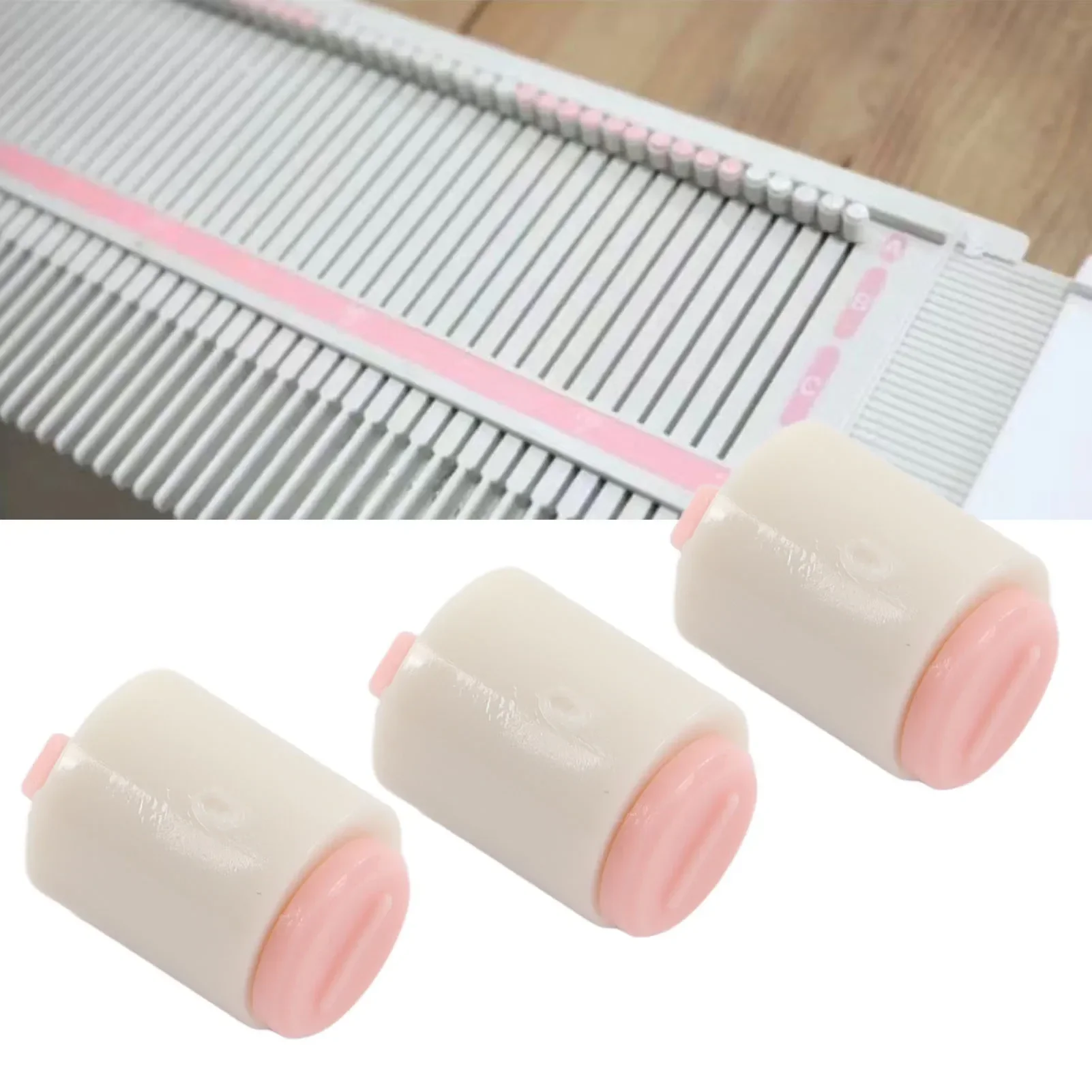 25pcs Knitting Needle Stoppers Reduces Friction Plastic Knitting Needle End Caps For LKS100 LK150 GK370