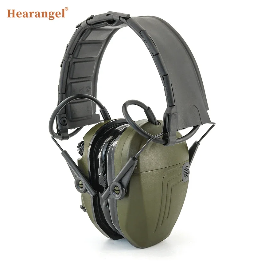 Hunting hearing protection headset with new headband, removable for gun range use, silicone ear cushions, foldable